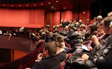 Spectators during a theatrical performance