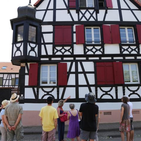 Cultural heritage of Bischwiller during a guided tour