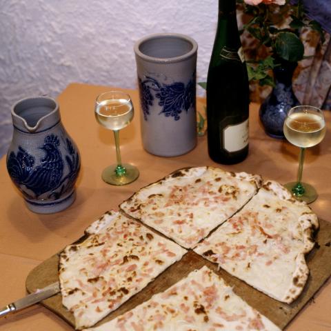 tarte flambée table