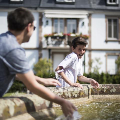 Haguenau - Brunnen mit Bienen - Kredit Cyrille Fleckinger