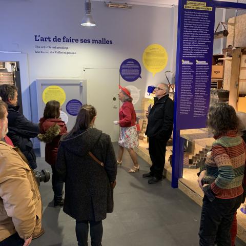 Theatrical tour of the Baggage Museum