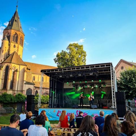 Der Sommer wird eine Show in Haguenau auf dem Square Vieille Ile © Laure Omphalius