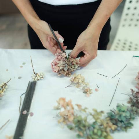atelier couronne fleurs Pixabay